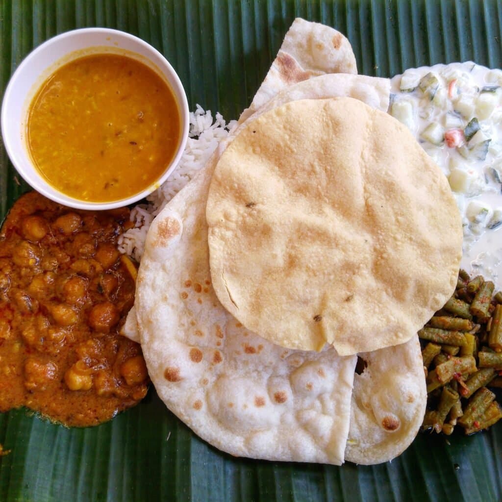 Pakistani dishes representative of the hotel restaurant selection
